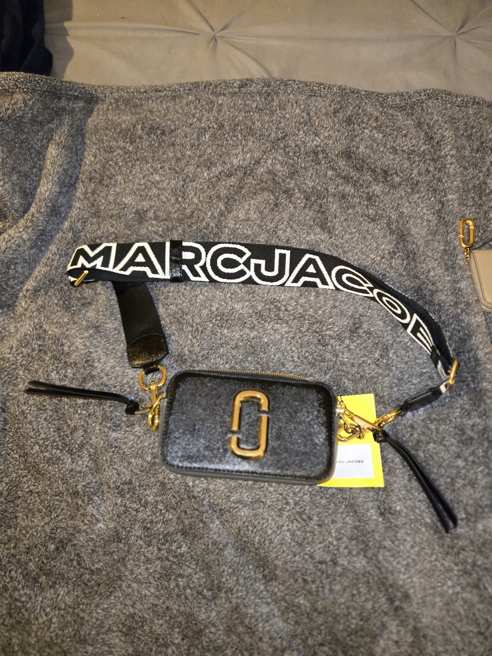 Brand New Marc Jacobs The Snapshot Black Gray And Gold